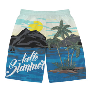 Summer Greetings Men's All Over Print Board Shorts