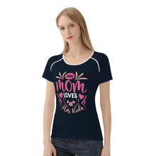 Load image into Gallery viewer, Mom loves Kids Women&#39;s All-Over Print T shirt