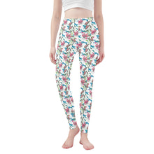 Load image into Gallery viewer, Leopards and plants print (WBG) Womens Leggings