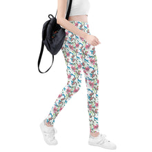 Load image into Gallery viewer, Leopards and plants print (WBG) Womens Leggings