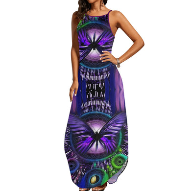 Purpleness Dreams DN Womens Elegant Sleeveless Party Dress