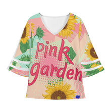 Load image into Gallery viewer, PINK garden Womens Puff Sleeve Blouse