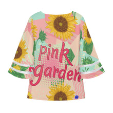 Load image into Gallery viewer, PINK garden Womens Puff Sleeve Blouse