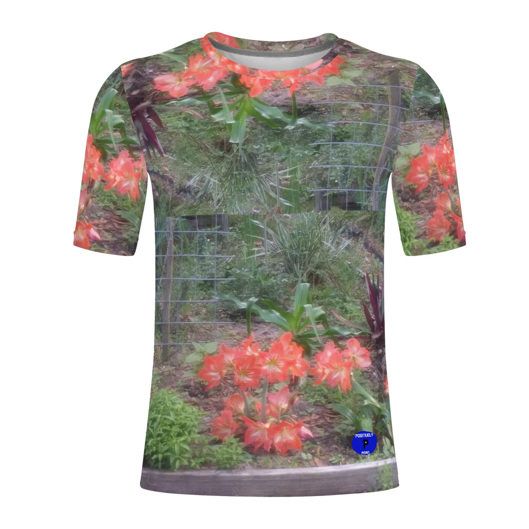 Hibiscus Garden Mens All Over Print T-shirts