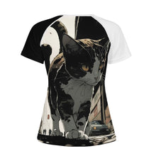 Load image into Gallery viewer, Alley Kitty Womens All-Over Print T shirt