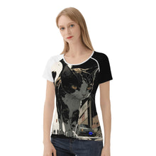 Load image into Gallery viewer, Alley Kitty Womens All-Over Print T shirt