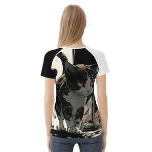 Alley Kitty Womens All-Over Print T shirt