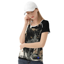 Load image into Gallery viewer, Alley Kitty Womens All-Over Print T shirt