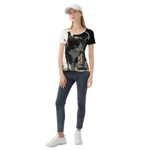 Alley Kitty Womens All-Over Print T shirt