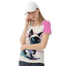 Load image into Gallery viewer, Siamese Kitty Womens All-Over Print T shirt