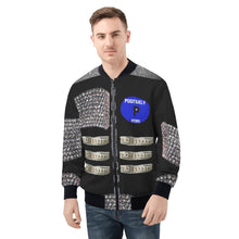 Load image into Gallery viewer, PPM Studded and chain printed Mens Bomber Jacket