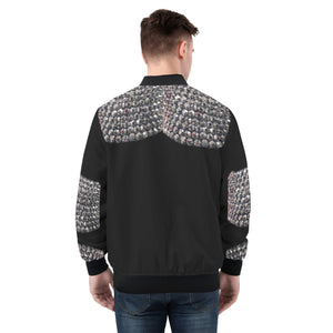 PPM Studded and chain printed Mens Bomber Jacket