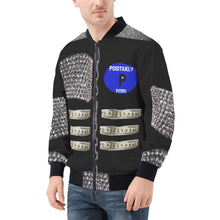 Load image into Gallery viewer, PPM Studded and chain printed Mens Bomber Jacket