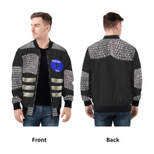 Load image into Gallery viewer, PPM Studded and chain printed Mens Bomber Jacket