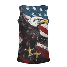 Load image into Gallery viewer, Eagle American Flag BG Print Mens Tank Top