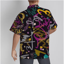 Load image into Gallery viewer, Geometric equations print   Men&#39;s Hawaiian Shirt With Button Closure. (SPI)