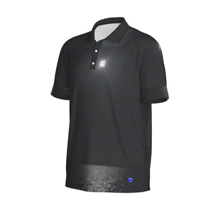 Moonlight on the water Print Men's Polo Collar Jersey. (SPI)