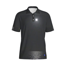 Load image into Gallery viewer, Moonlight on the water Print Men&#39;s Polo Collar Jersey. (SPI)