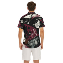 Load image into Gallery viewer, Graph art PBW designs Print Men&#39;s Deep V-neck Short Sleeve T-shirt. (SPI)