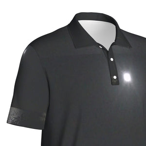 Moonlight on the water Print Men's Polo Collar Jersey. (SPI)