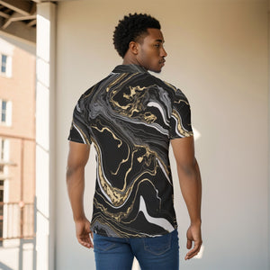 B and G Marble All-Over Print Men's Shirt. (SPI)