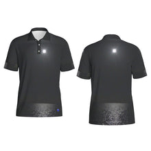 Load image into Gallery viewer, Moonlight on the water Print Men&#39;s Polo Collar Jersey. (SPI)