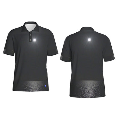 Moonlight on the water Print Men's Polo Collar Jersey. (SPI)