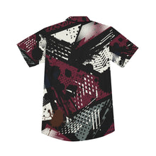 Load image into Gallery viewer, Graph art PBW designs Print Men&#39;s Deep V-neck Short Sleeve T-shirt. (SPI)