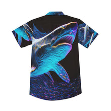 Load image into Gallery viewer, Shark Lurking Men&#39;s Deep V-neck Short Sleeve T-shirt. (SPI)