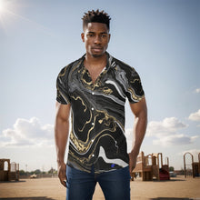 Load image into Gallery viewer, B and G Marble All-Over Print Men&#39;s Shirt. (SPI)