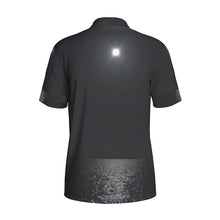 Load image into Gallery viewer, Moonlight on the water Print Men&#39;s Polo Collar Jersey. (SPI)