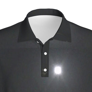 Moonlight on the water Print Men's Polo Collar Jersey. (SPI)