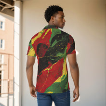 Load image into Gallery viewer, BHM Marble Print Men&#39;s Shirt. (SPI)