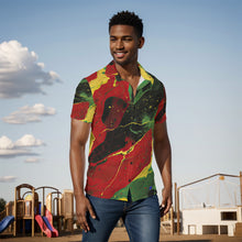 Load image into Gallery viewer, BHM Marble Print Men&#39;s Shirt. (SPI)