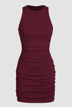 Load image into Gallery viewer, Red Dahlia Ruched Sleeveless Bodycon Dress