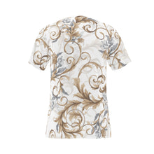 Load image into Gallery viewer, Gold Vines Print Men&#39;s O-Neck T-Shirt. (SPI)