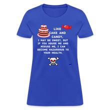 Load image into Gallery viewer, Like Cake And Candy (1) Women&#39;s T-Shirt - royal blue