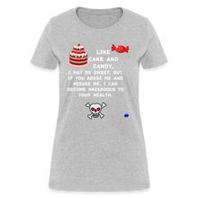 Load image into Gallery viewer, Like Cake And Candy (1) Women&#39;s T-Shirt - heather gray