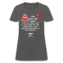 Load image into Gallery viewer, Like Cake And Candy (1) Women&#39;s T-Shirt - charcoal