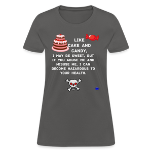 Like Cake And Candy (1) Women's T-Shirt - charcoal