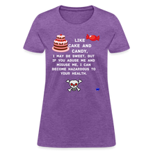 Load image into Gallery viewer, Like Cake And Candy (1) Women&#39;s T-Shirt - purple heather