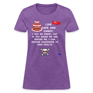 Like Cake And Candy (1) Women's T-Shirt - purple heather