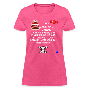 Like Cake And Candy (1) Women's T-Shirt - heather pink