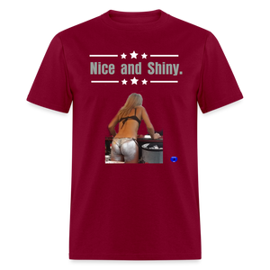 Nice and Shiny Men T-Shirt - burgundy