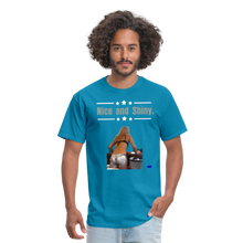 Load image into Gallery viewer, Nice and Shiny Men T-Shirt - turquoise