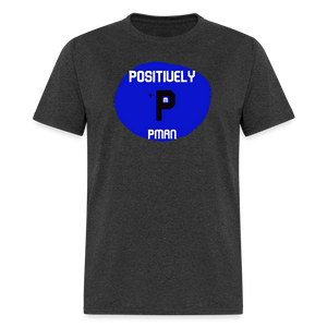 Positively P Man T-Shirt - heather black