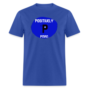 Positively P Man T-Shirt - royal blue