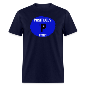 Positively P Man T-Shirt - navy