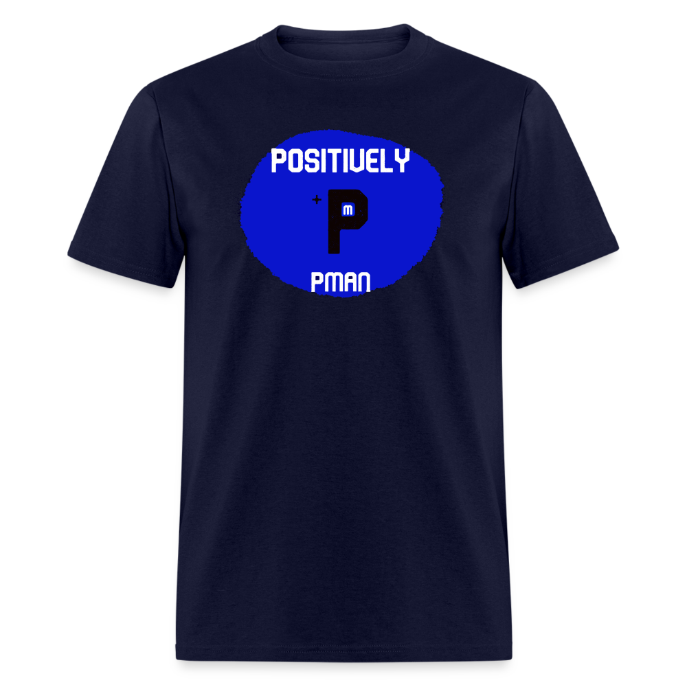 Positively P Man T-Shirt - navy