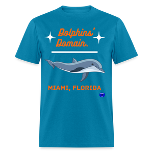 Dolphins' Domain Classic T-Shirt - turquoise